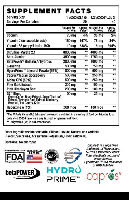 PUMP XL PRE WORKOUT