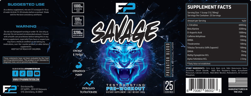 Savage Pre-workout