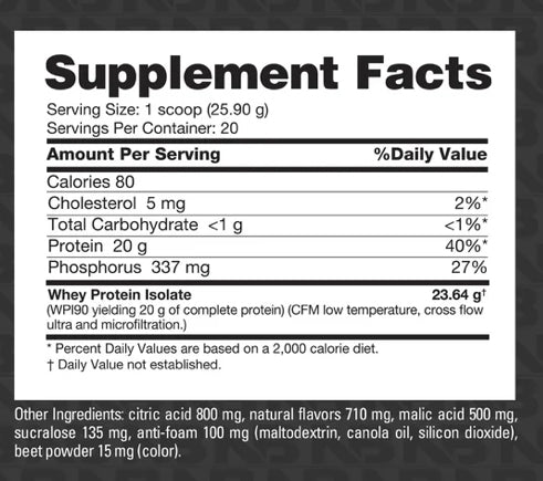Nutrabio clear protein fruit punch