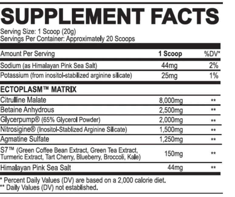 Black magic Ecto Plasm Pre-workout