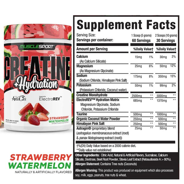 Creatine plus hydration strawberry