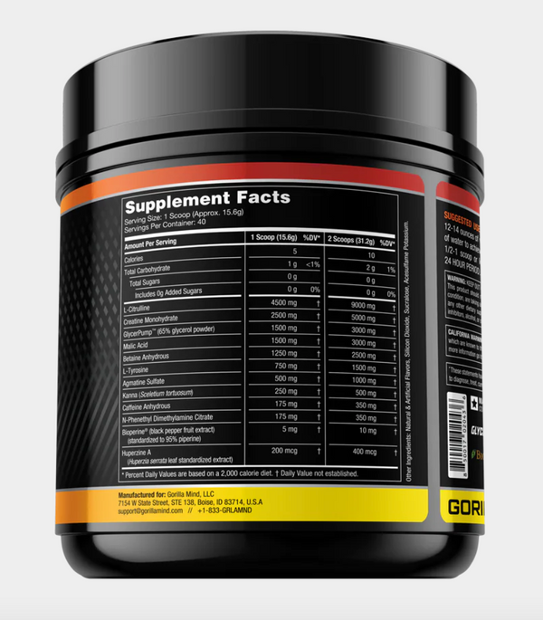 Gorilla Mode Pre workout