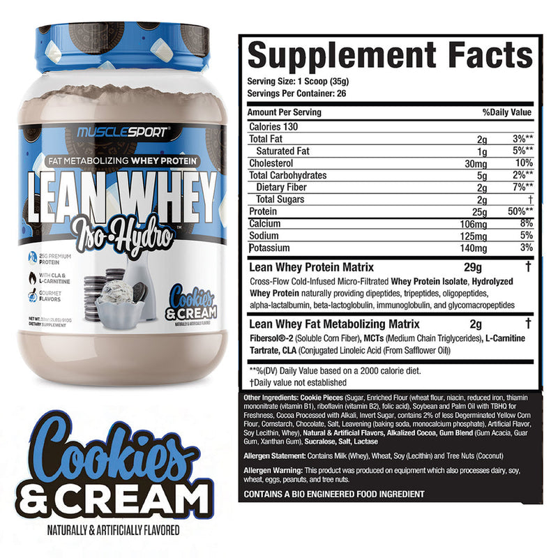 Lean whey protein 2lb C&C